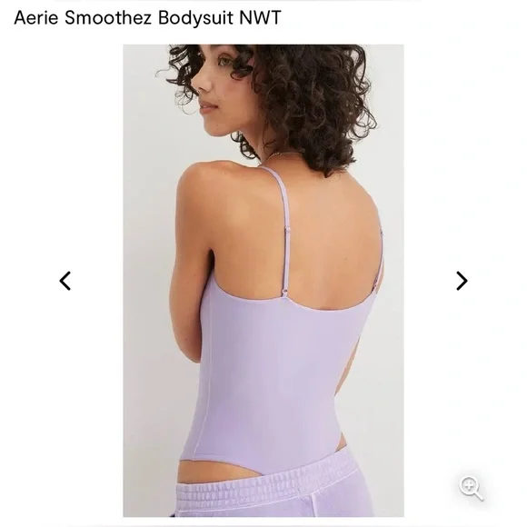 Aerie Smoothez Spaghetti Strap Body Suit. Lavender Color. - Picture 3 of 3